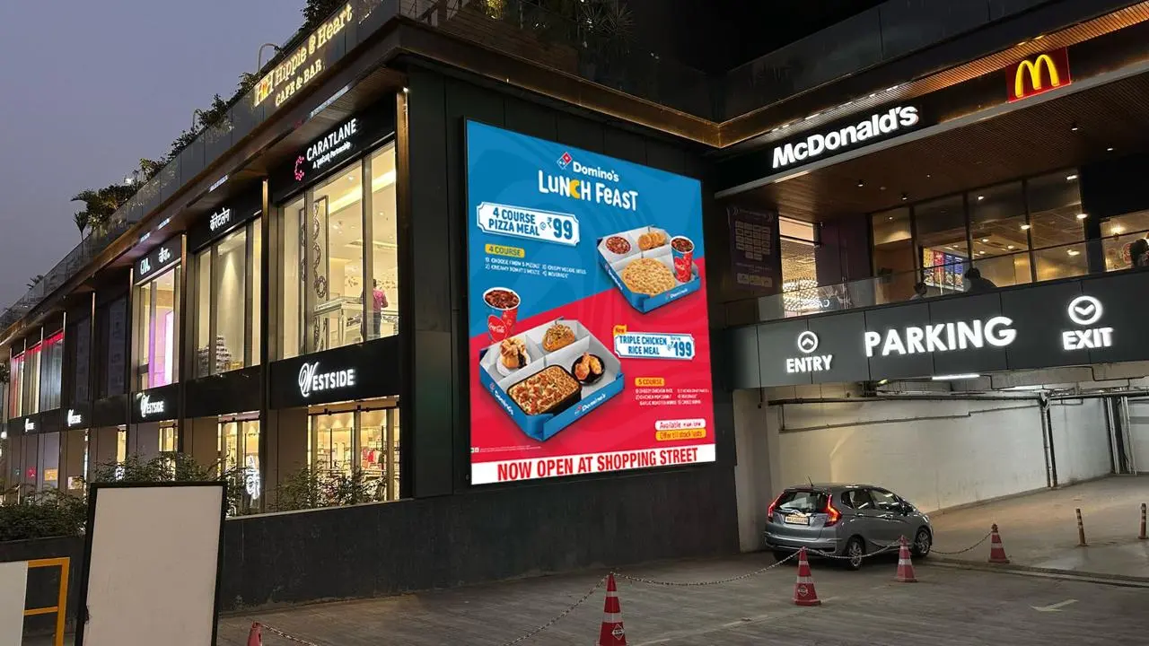 Dominoz Pizza Outdoor Hording Banner
